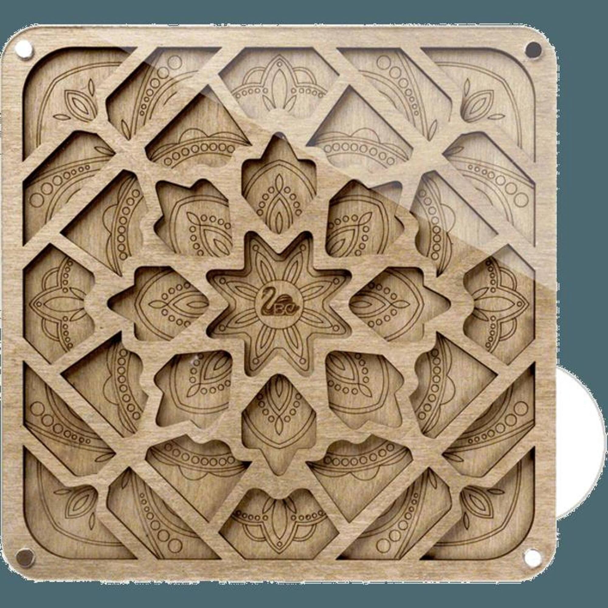 Wonderland Crafts 7.5" Intricate Mandala Bead Organizer with Transparent Cover